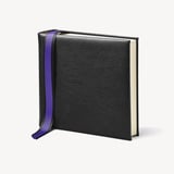 8-inch Leather Photo Album Black Pebble