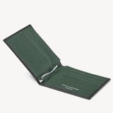 Billfold RFID Wallet Black & Green Saffiano