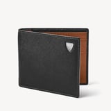 Billfold RFID Wallet Black & Tan Saffiano