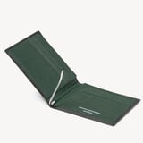 Billfold RFID Wallet Black & Green Saffiano