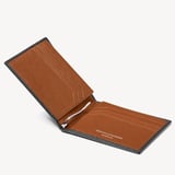 Billfold RFID Wallet Black & Tan Saffiano