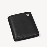 ID & Coin RFID Wallet Black Saffiano