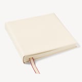 12-inch Leather Photo Album Ivory Pebble