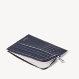 Zipped Travel Wallet Navy Pebble