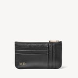 Ella Card & Coin Holder Black Pebble