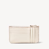 Ella Card & Coin Holder Ivory Pebble