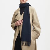 Pure Cashmere Scarf Navy Cashmere
