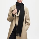 Pure Cashmere Scarf Black Cashmere