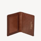 ID & Travel Card Case Tobacco Pebble