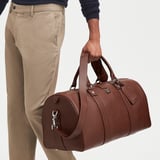 Boston Duffle Travel Bag Tobacco Pebble