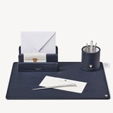 A3 Desk Pad Navy Pebble
