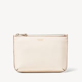 Medium Ella Pouch Ivory Pebble