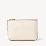 Medium Ella Pouch Ivory Pebble