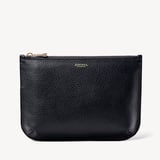 Large Ella Pouch Black Pebble
