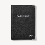Passport Cover Black Pebble