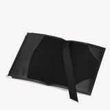 Passport Cover Black Saffiano & Black Suede