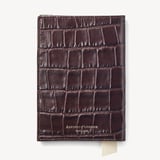 Passport Cover Deep Shine Amazon Brown Croc