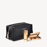 London Makeup Bag Black Pebble