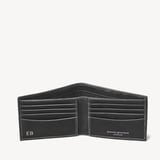 8 Card Billfold Wallet Black Woven Leather