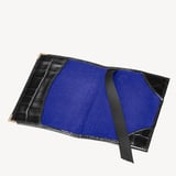 Passport Cover Deep Shine Black Croc
