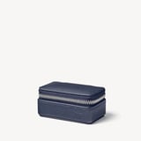 Small Travel Jewellery Case Navy Pebble