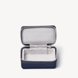 Small Travel Jewellery Case Navy Pebble