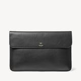 Leather Laptop Case Black Pebble