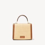 Midi Mayfair® Natural Raffia & Smooth Tan
