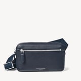 Reporter Compact Crossbody Navy Pebble
