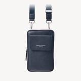 Reporter Crossbody Phone Bag Navy Pebble