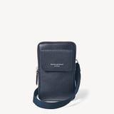 Reporter Crossbody Phone Bag Navy Pebble