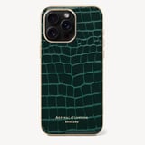 iPhone 15 Pro Max Case Evergreen Patent Croc