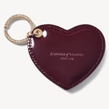 Heart Keyring Deep Shine Red Patent