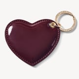 Heart Keyring Deep Shine Red Patent