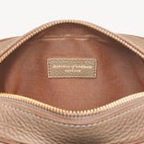 Camera Crossbody Soft Taupe & Ivory Pebble