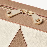 Camera Crossbody Soft Taupe & Ivory Pebble