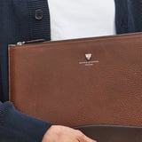 City Leather Folio Case Tobacco Pebble
