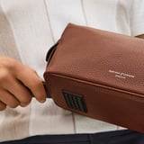 Reporter Wash Bag Tobacco Pebble