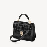 Midi Mayfair® Deep Shine Black Croc
