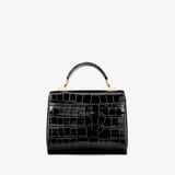 Midi Mayfair® Deep Shine Black Croc