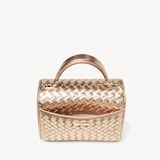 Midi Mayfair® Champagne Metallic Woven Leather