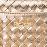 Midi Mayfair® Champagne Metallic Woven Leather