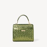Midi Mayfair® Verdant Green Metallic Woven Leather