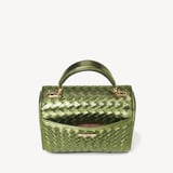 Midi Mayfair® Verdant Green Metallic Woven Leather