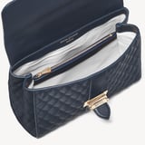 Large Lottie Navy Quilted Kaviar