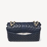 Large Lottie Navy Quilted Kaviar