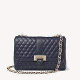Large Lottie Navy Quilted Kaviar