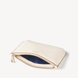 Medium Ella Pouch Ivory Pebble