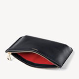 Large Ella Pouch Black Pebble
