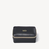 Small Travel Jewellery Case Black Pebble
